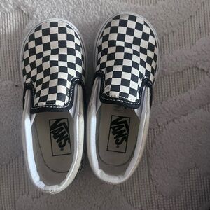 Vans slip-on sneakers.